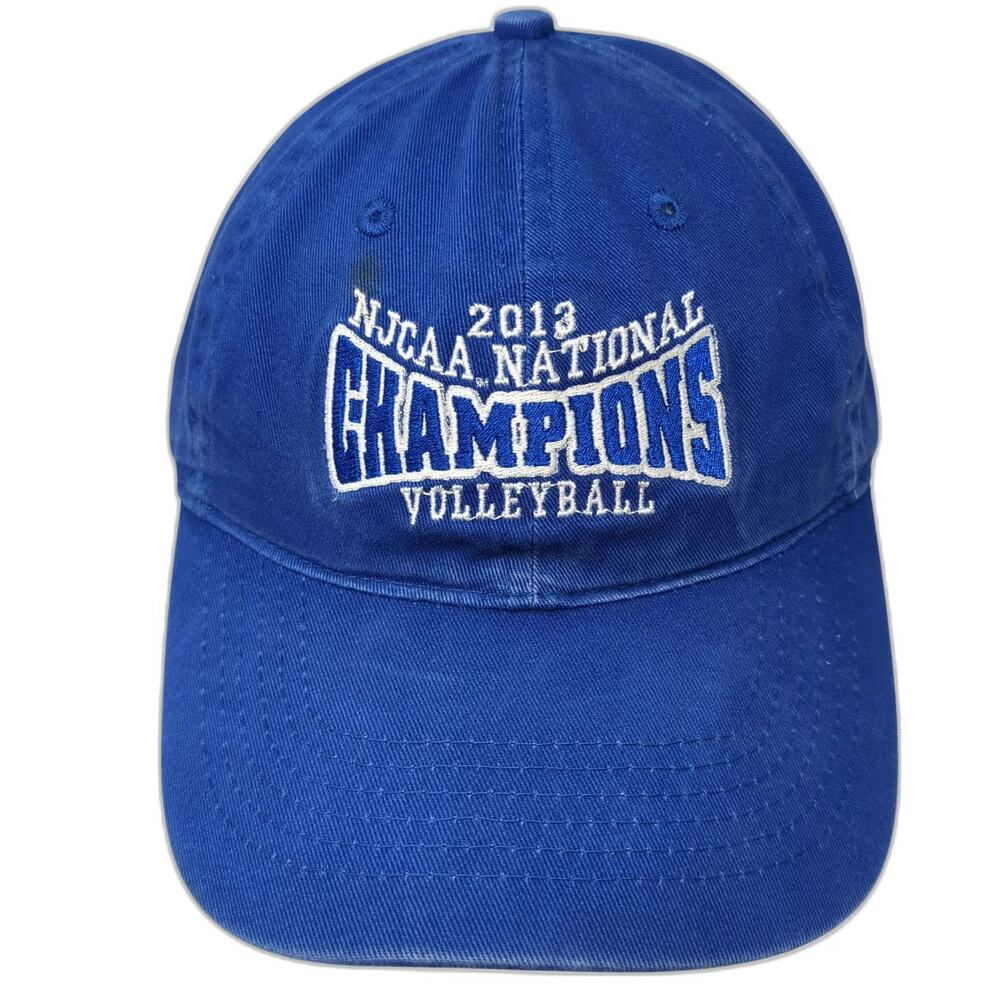 Port & Company Baseball Cap Hat Blue One Size Blinn College 2013 NJCAA Champion